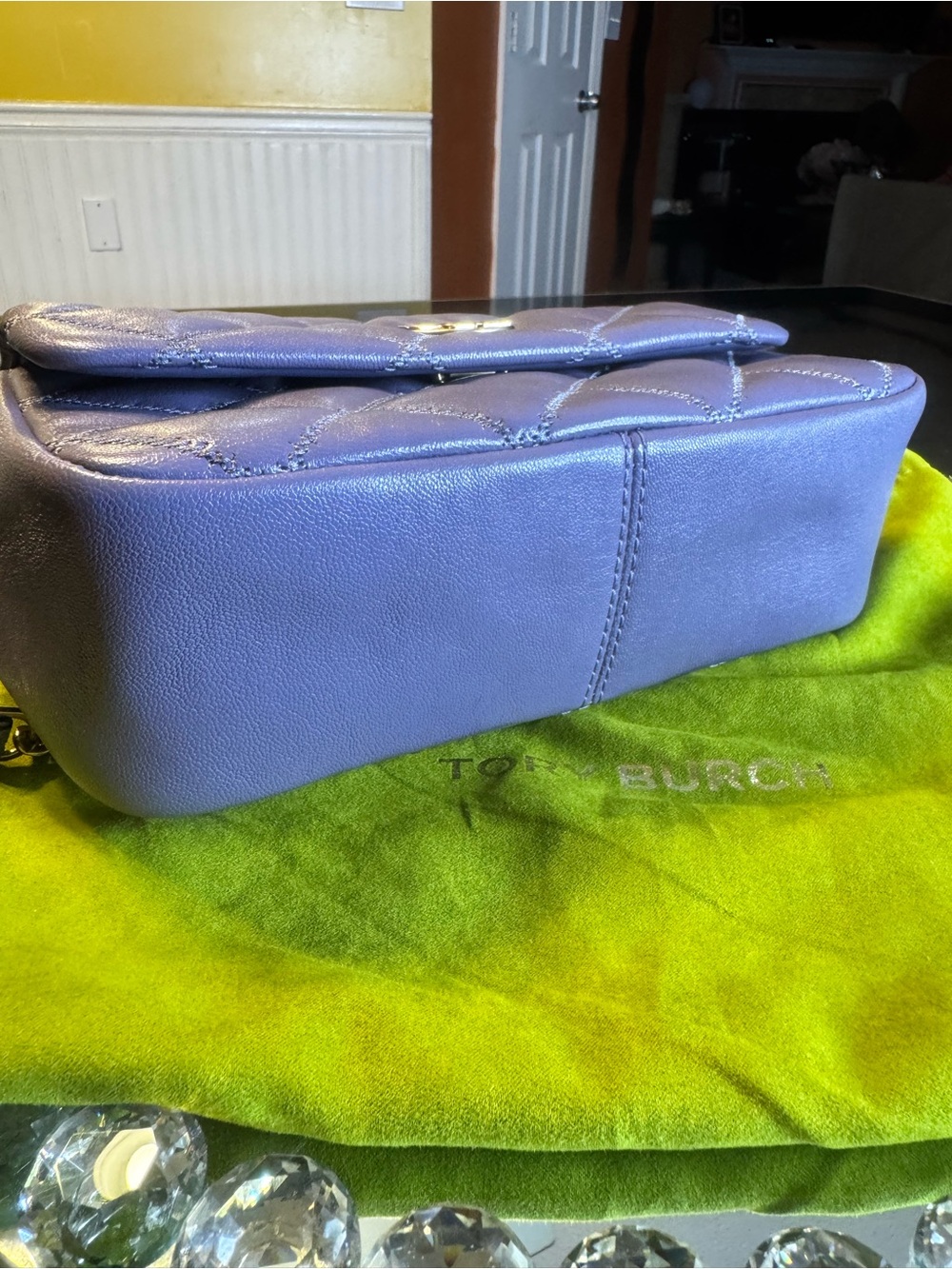 NWOT Tory Burch Willa Soft Quilt Small Shoulder Bag in Lavender. - Picture 11 of 13